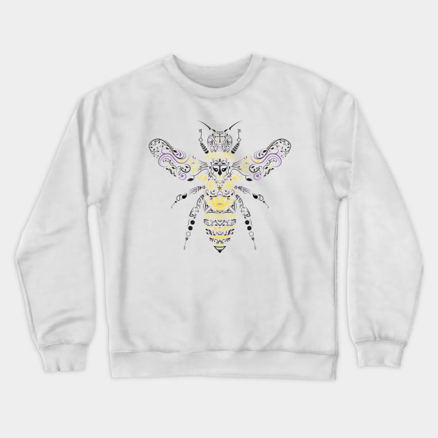 ornate honey bee Crewneck Sweatshirt by somatosis